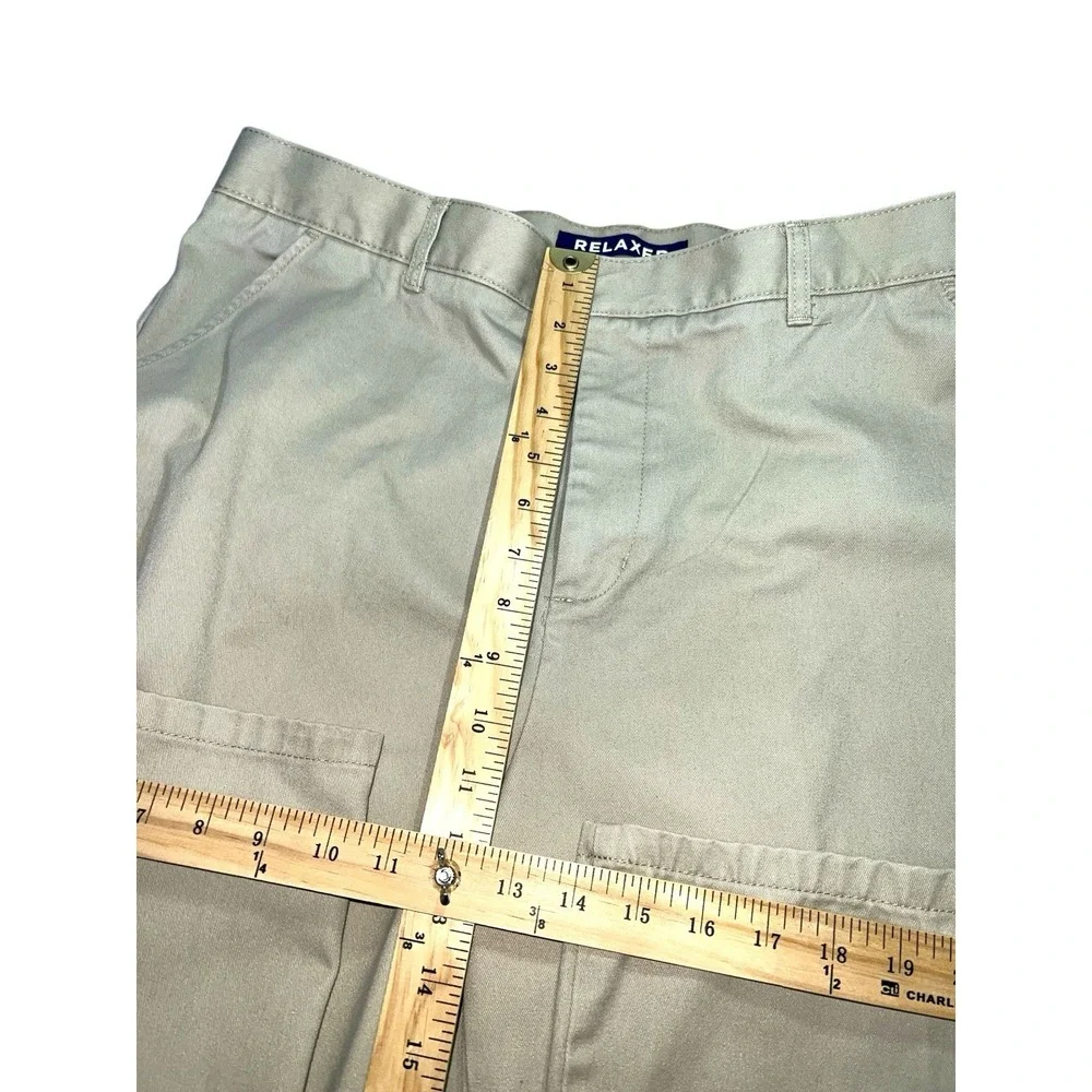 French Toast Men's Khaki Pants Size 40x30 Embroidered‎ Logo Nice